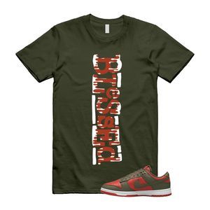 Dunk Mystic Red Cargo Khaki White Low T Shirt Match B2